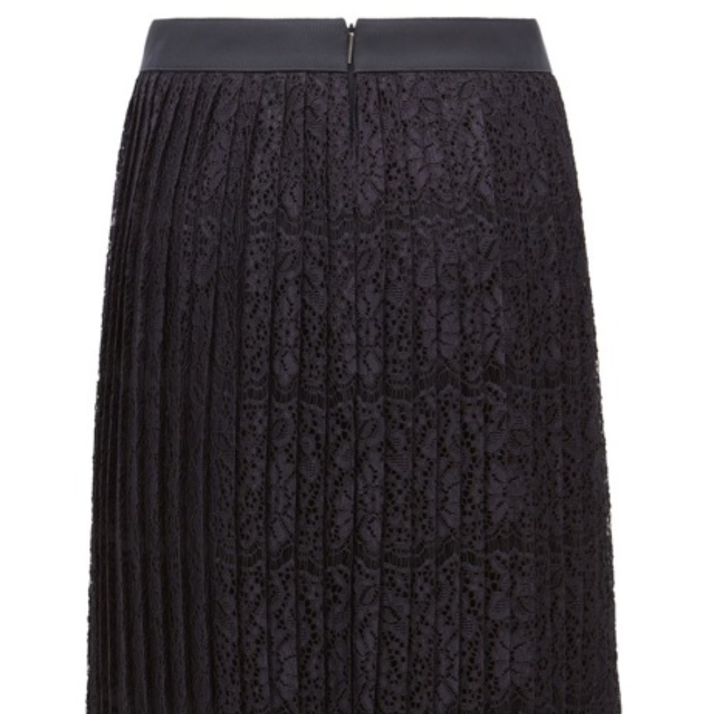 HUGO BOSS Pleated Lace Skirt, Size 8 - Picture 5 of 6